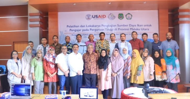 USAID dan Unkhair Gelar Pelatihan dan Lokakarya Pengkajian Sumberdaya Ikan Wilayah Maluku Utara