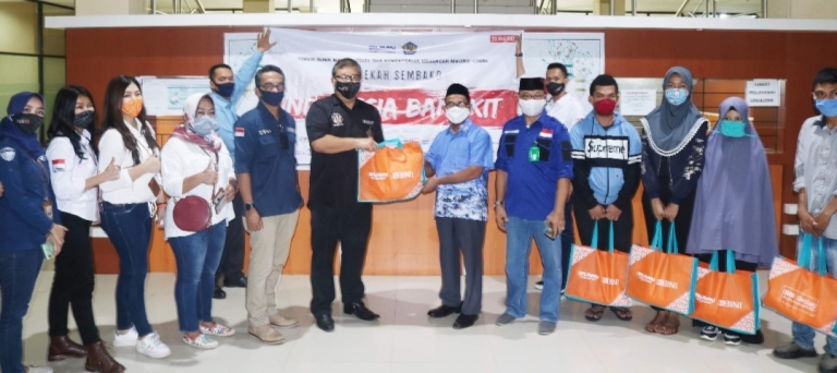 Peduli Mahasiswa Unkhair, Bank BNI Sumbang 200 Paket Sembako