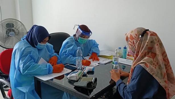 Pemeriksaan Kesehatan Mahasiswa Baru Jalur SBMPTN dan SMMUnkhair 2021
