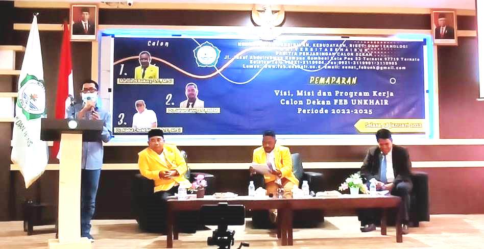 Tiga Kandidat Dekan Fakultas Ekonomi dan Bisnis Sampaikan Visi Misi