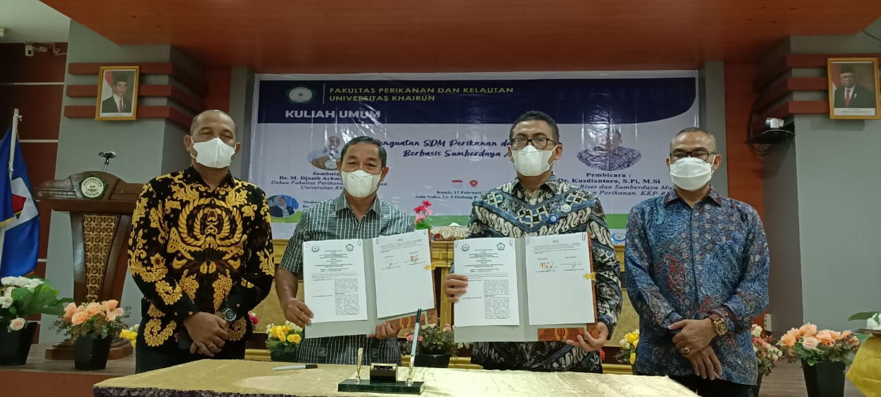 Unkhair Jalin Kerjasama Dengan  BRSDM dan BKIPM  Kementerian Kelautan dan Perikanan