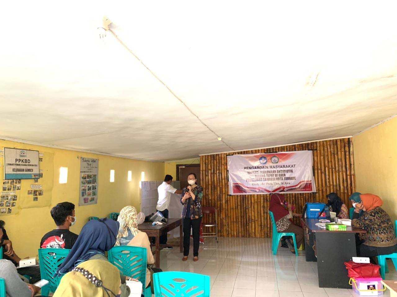 Fakultas Kedokteran Unkhair Gelar Edukasi Penggunaan Antibiotik Secara Tepat di Puskesmas Gambesi Kota Ternate