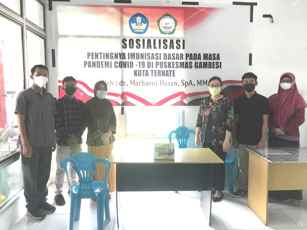 Sosialisasi Pentingnya Imunisasi Dasar Pada Masa Pandemi Covid19 di Puskesmas Gambesi Kota Ternate