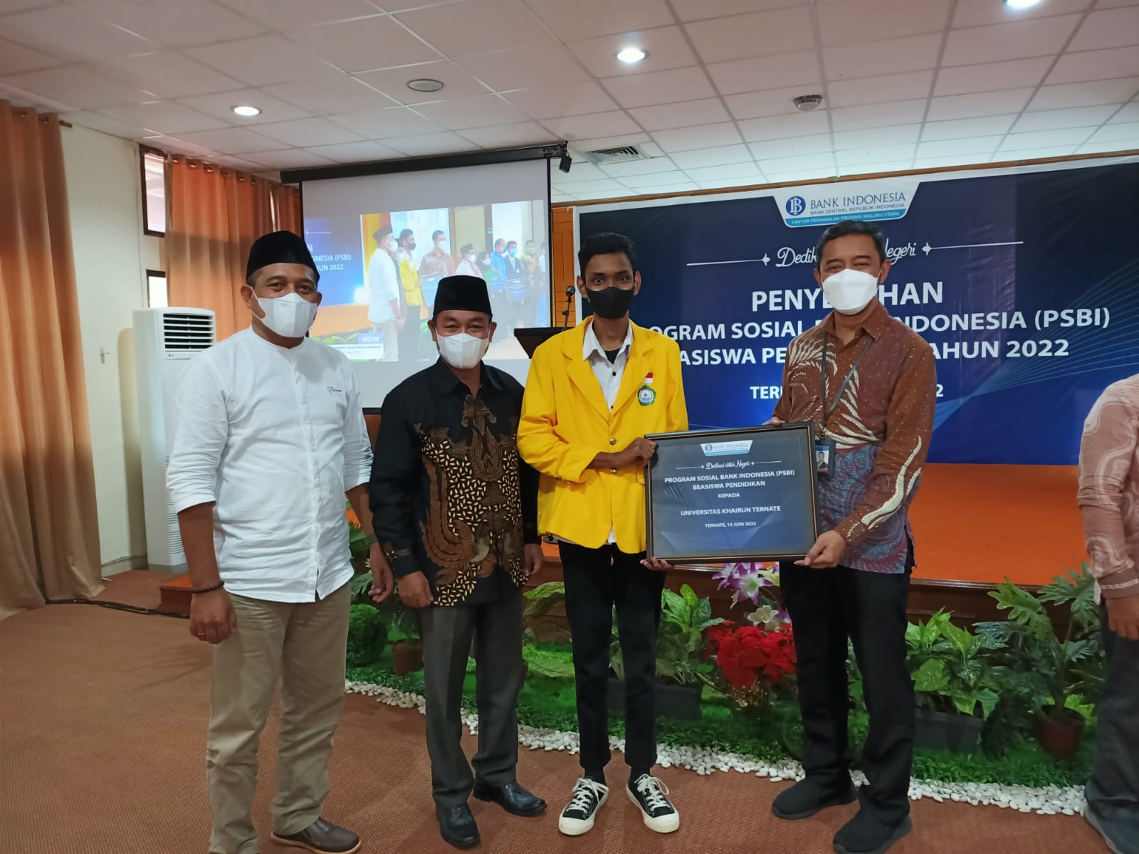 50 Orang Mahasiswa Unkhair Dapat Beasiswa Bank Indonesia 2022