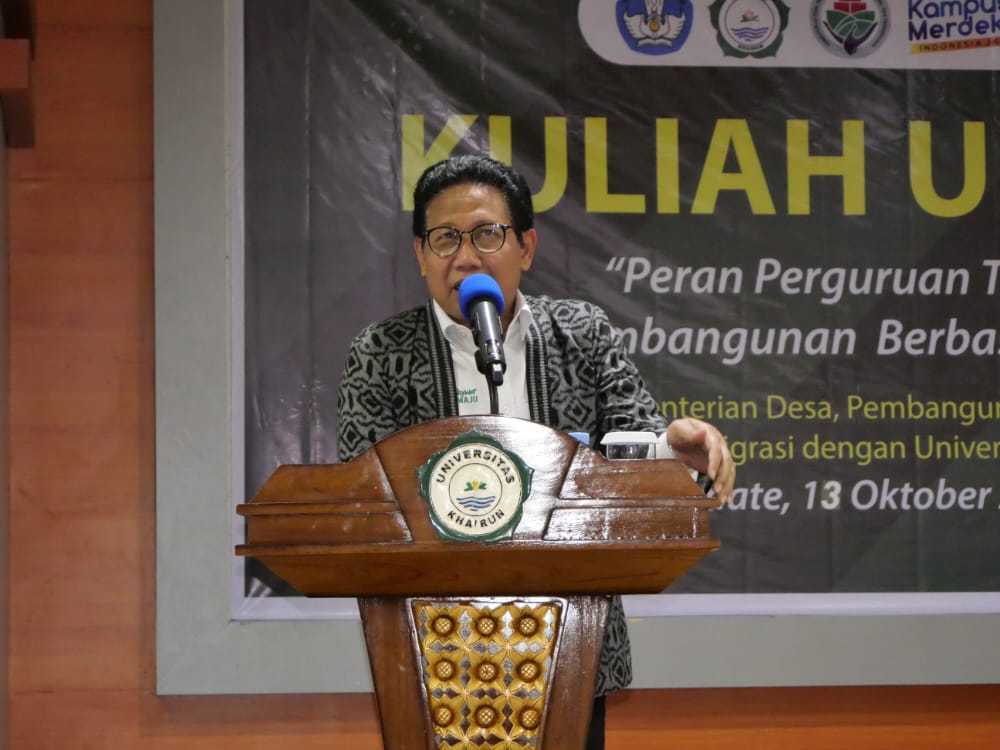 Menteri Desa PDTT Beri Kuliah Umum di Unkhair