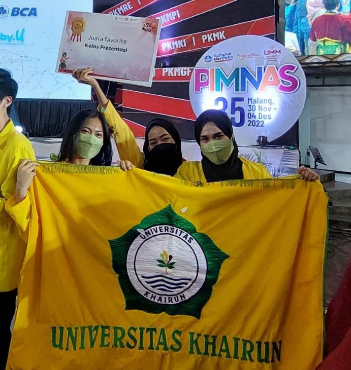 Tiga mahasiswa Unkhair Raih Juara Favorit Pada PIMNAS Ke 35 Malang