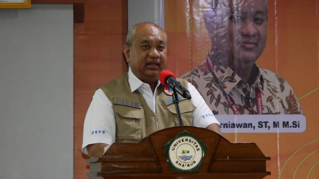 Sestama BNPB Beri Kuliah Umum dan Tanda Tangan MoU dengan Unkhair