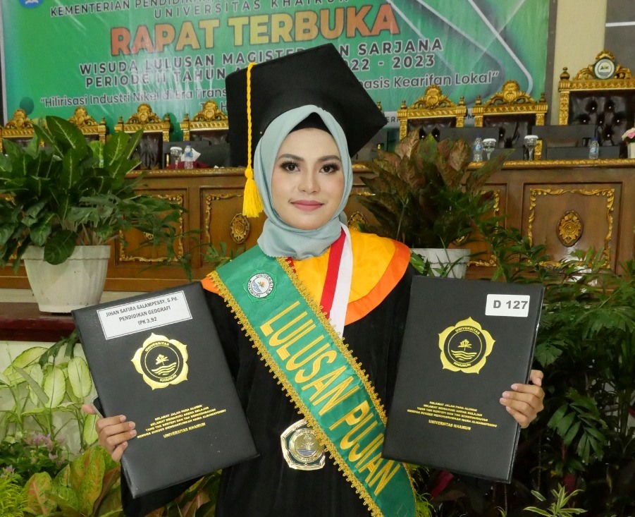 Dari 731 Wisudawan, Jihan Safira Salampessy Jadi Wisudawati Terbaik Pertama