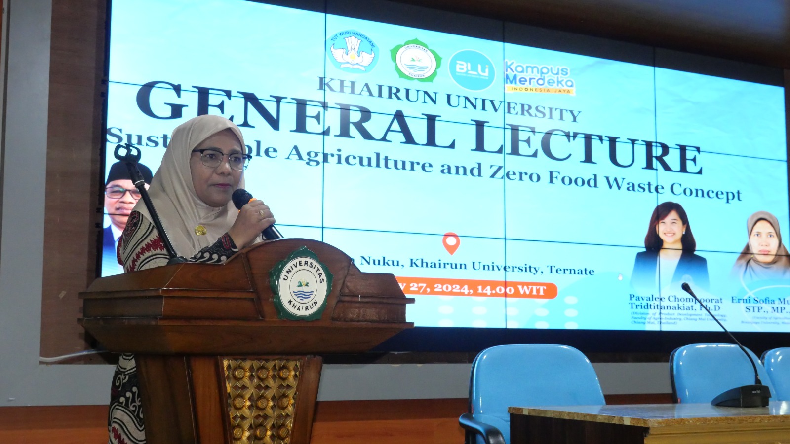 Kuliah Umum Fakultas Pertanian Unkhair, Bahas Isu Zero Food Waste