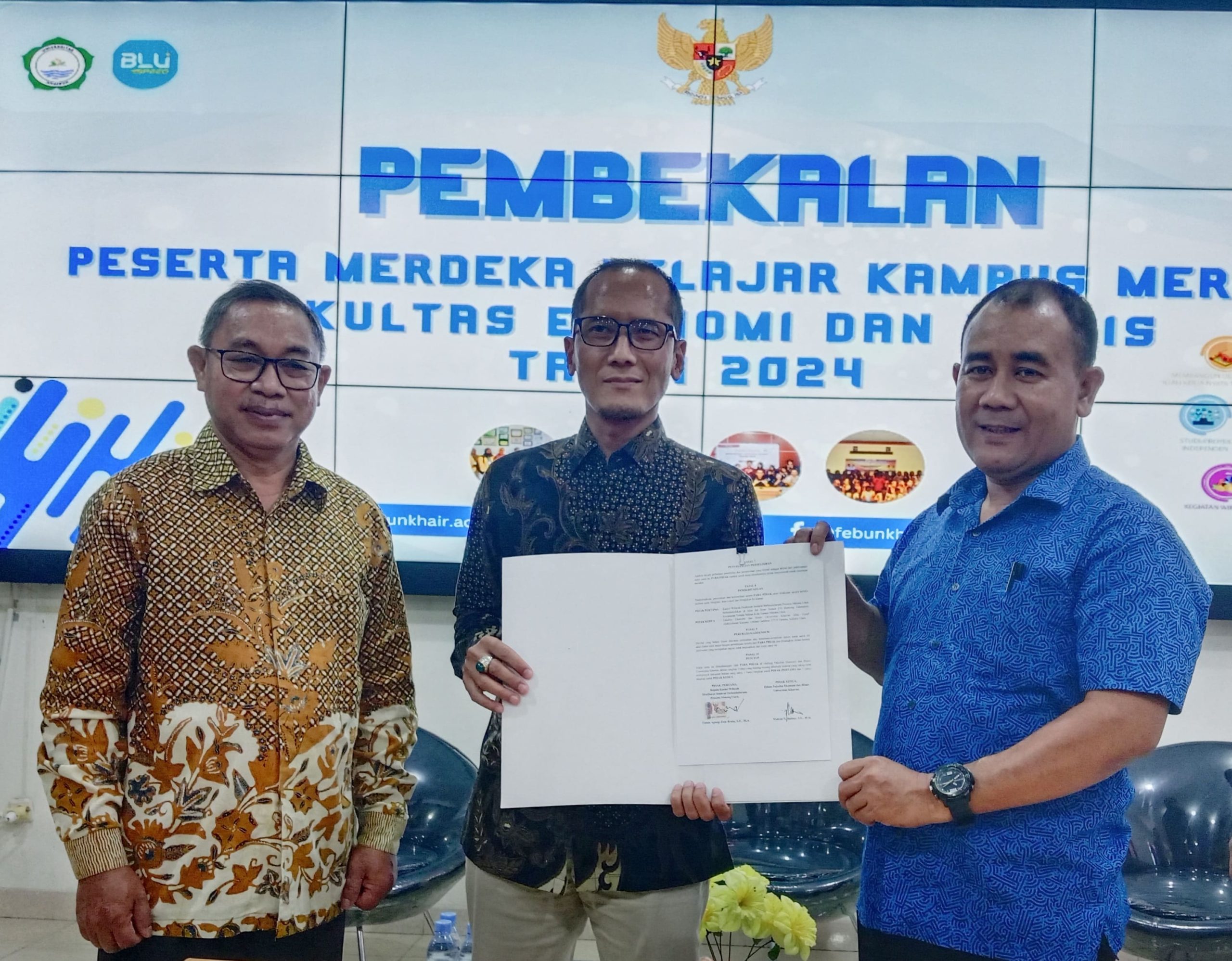 Penguatan MBKM, Kanwil DPJb Malut Beri Pembekalan Ke Mahasiswa FEB Unkhair