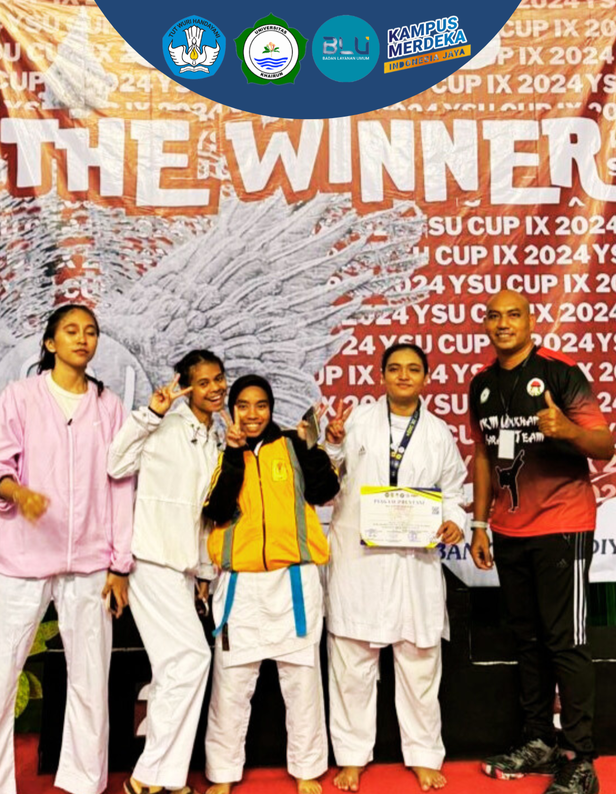 Sabina M. Safi, Mahasiswi Unkhair Raih Juara 2 Kejuaraan Karate Nasional
