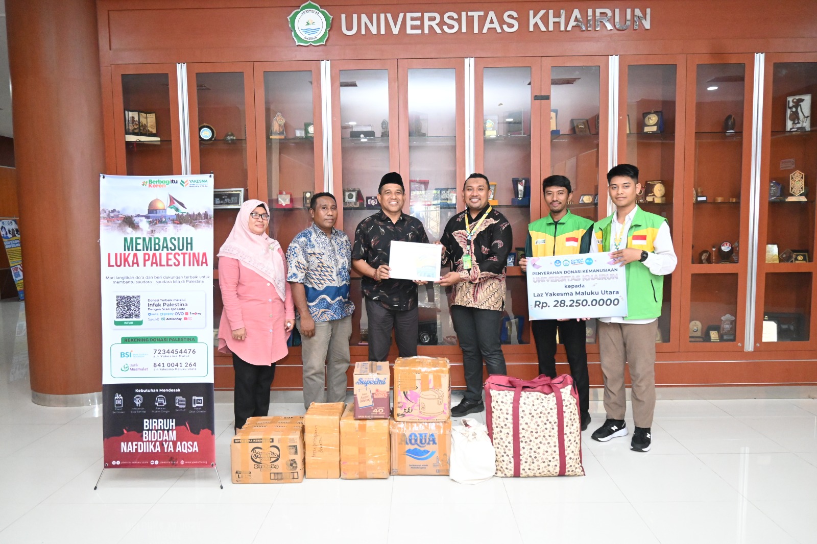 LAZ Yakesma Malut, Terima Donasi Kemansusiaan dari Unkhair