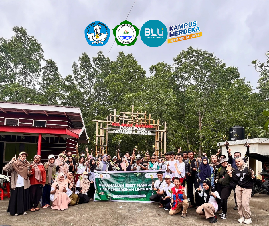 PPK Ormawa HMTP Unkhair Tanam 250 Bibit Mangrove di Pulau Maitara