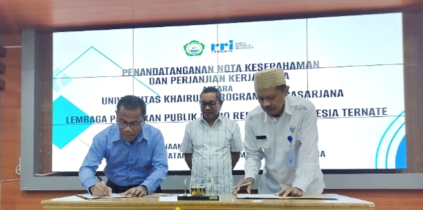 Pascasarjana Unkhair dan LPP RRI Ternate Jalin Kerja Sama Tingkatkan Kualitas SDM