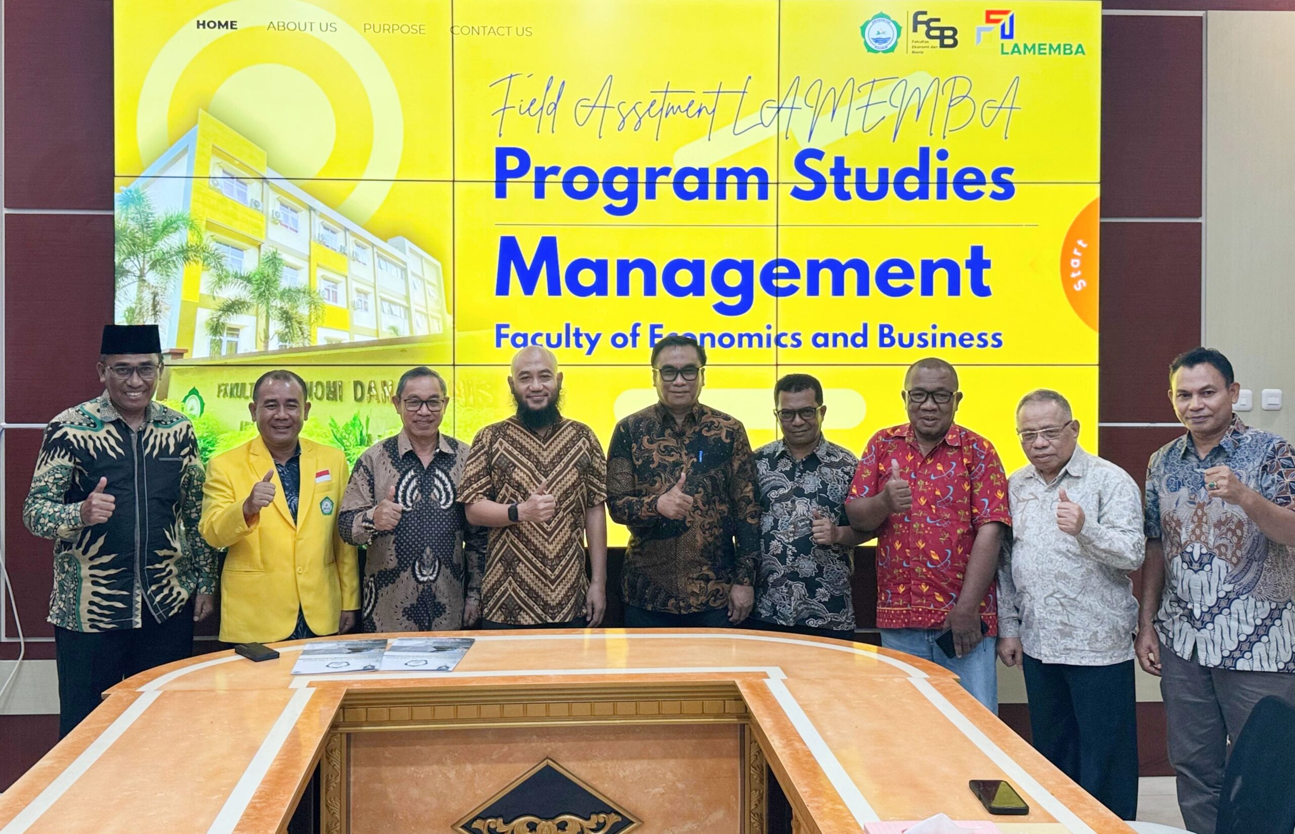 LAMEMBA Visitasi Prodi Manajemen Unkhair, Dorong Internasionalisasi dan Akreditasi Unggul