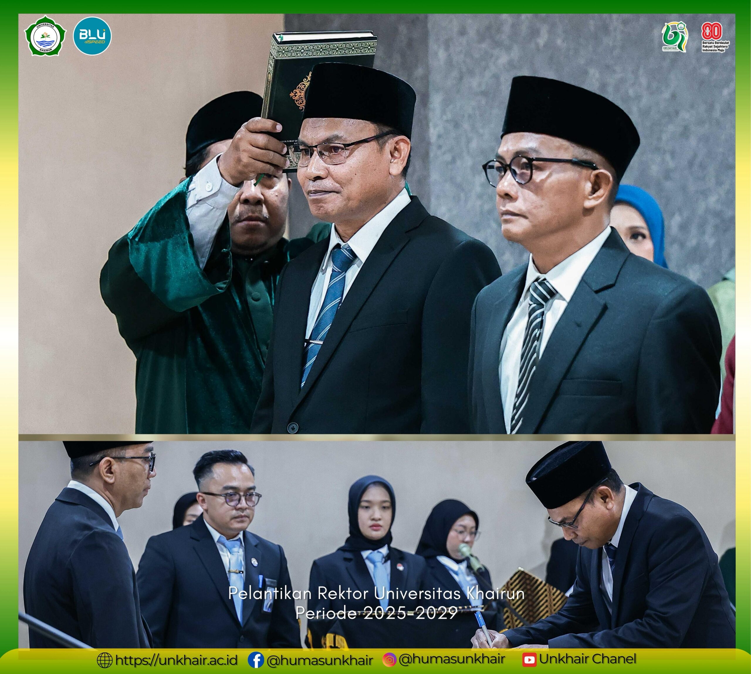 Prof. Abdullah Jabid Resmi Jabat Rektor Unkhair, Ini Pesan Mendiktisaintek