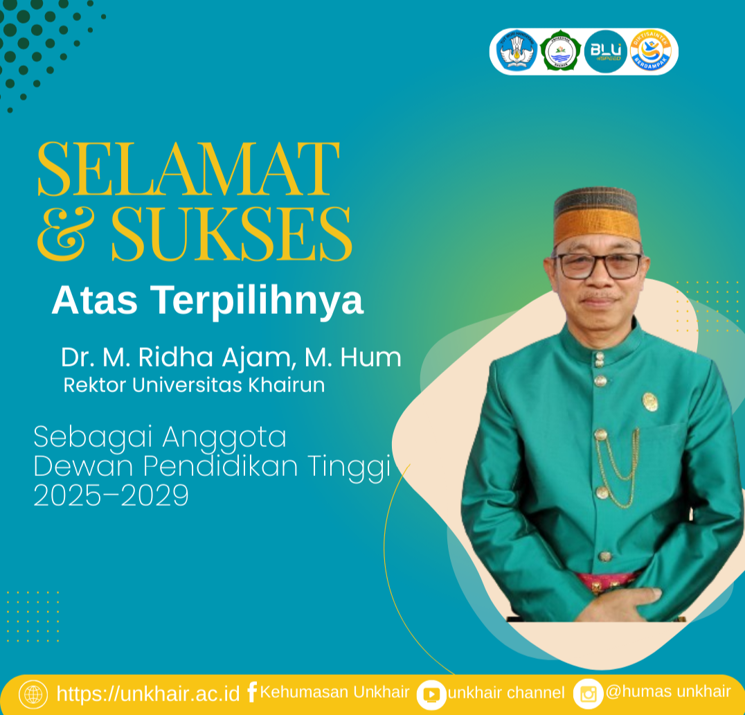 Wakili Indonesia Timur, Rektor Unkhair Masuk Dewan Pendidikan Tinggi