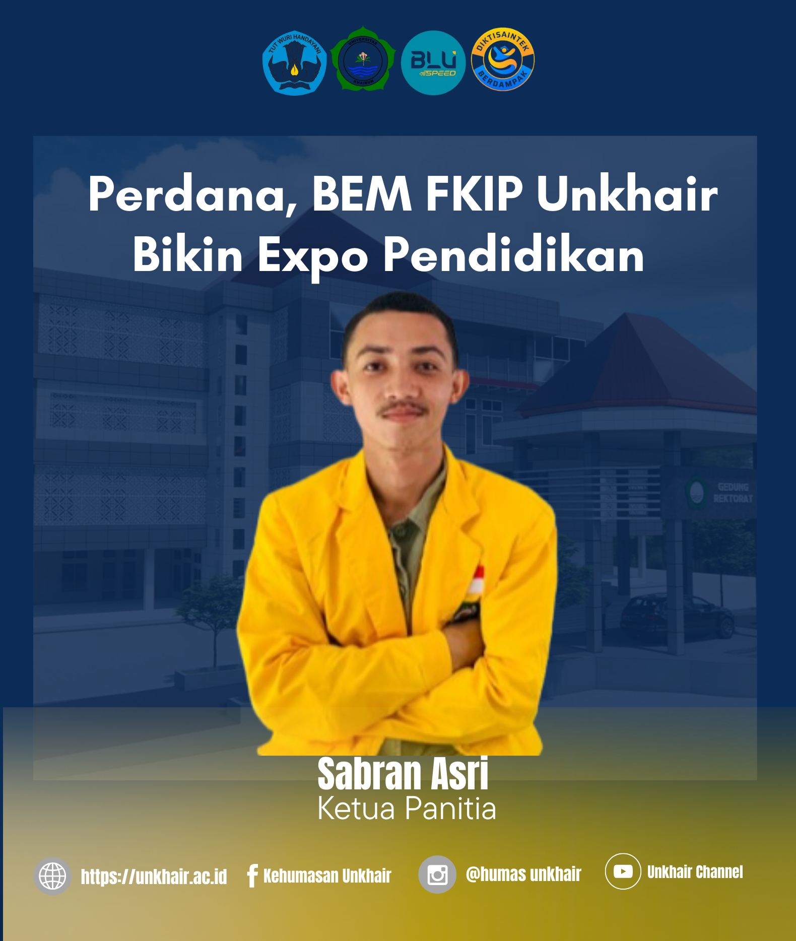 Perdana, BEM FKIP Unkhair Bikin Expo Pendidikan