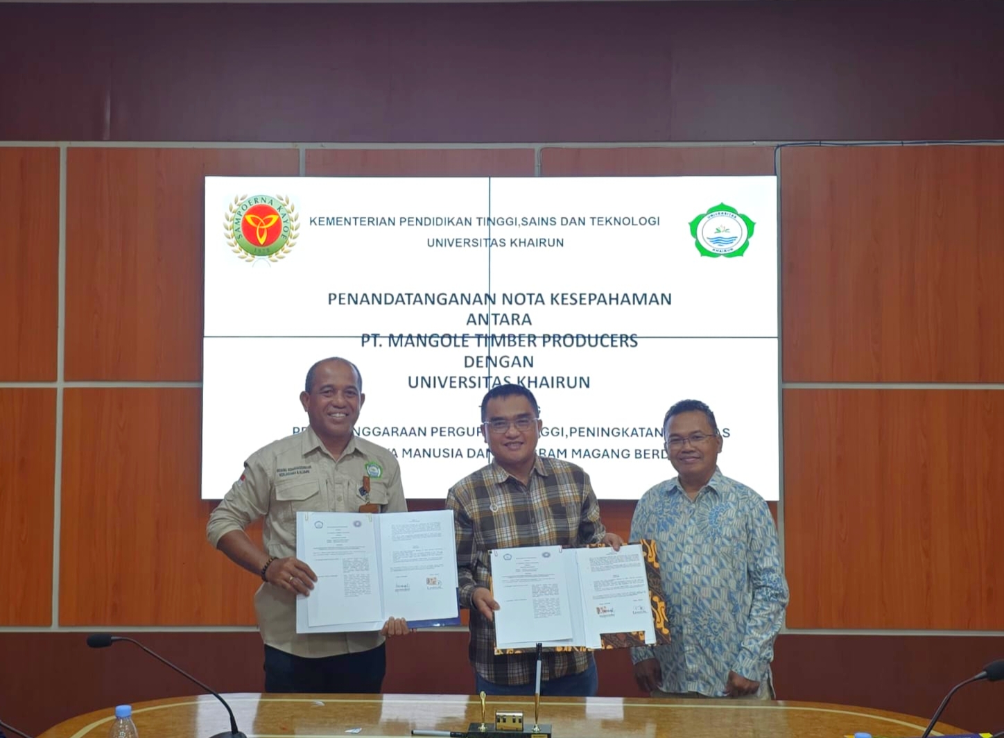 Unkhair Jalin Kerja sama dengan PT. Mangole Timber Producers, Dorong Magang dan Riset Kolaboratif