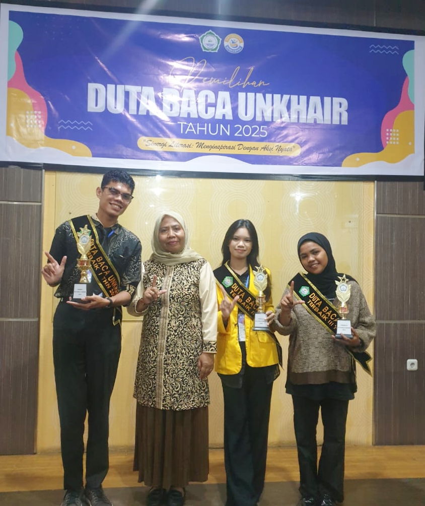 Mahasiswa Pertambangan Juara 1 Pemilihan Duta Baca Unkhair 2025