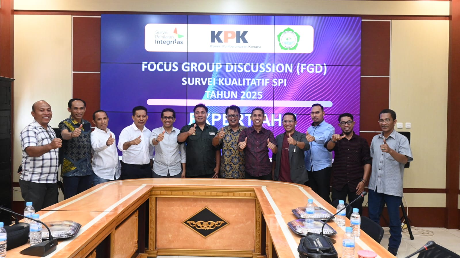 SPI Unkhair Gelar FGD Survei Penilaian Integritas 2025, Dua Daerah di Malut Masuk Zona Waspada