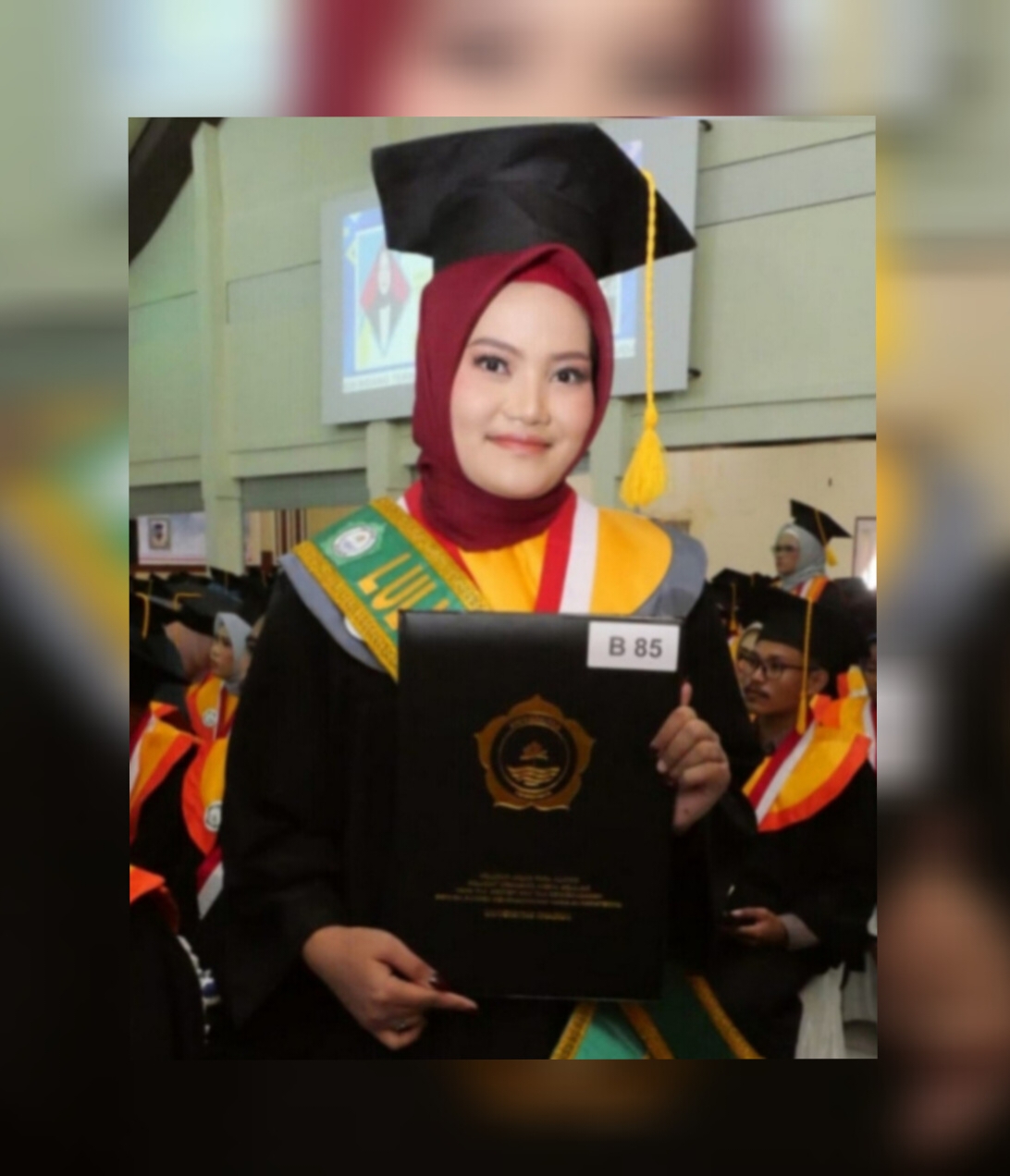 Kiat Savina, Wisudawan Terbaik Unkhair, Lulus  IPK 3,98