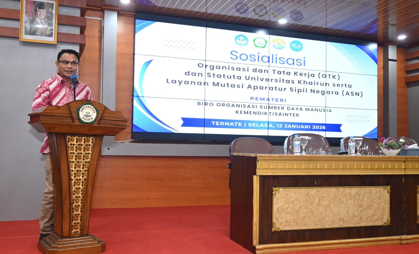 Sosialisasi OTK Unkhair, Rektor Dorong Tata Kelola Modern Berbasis Merit Sistem
