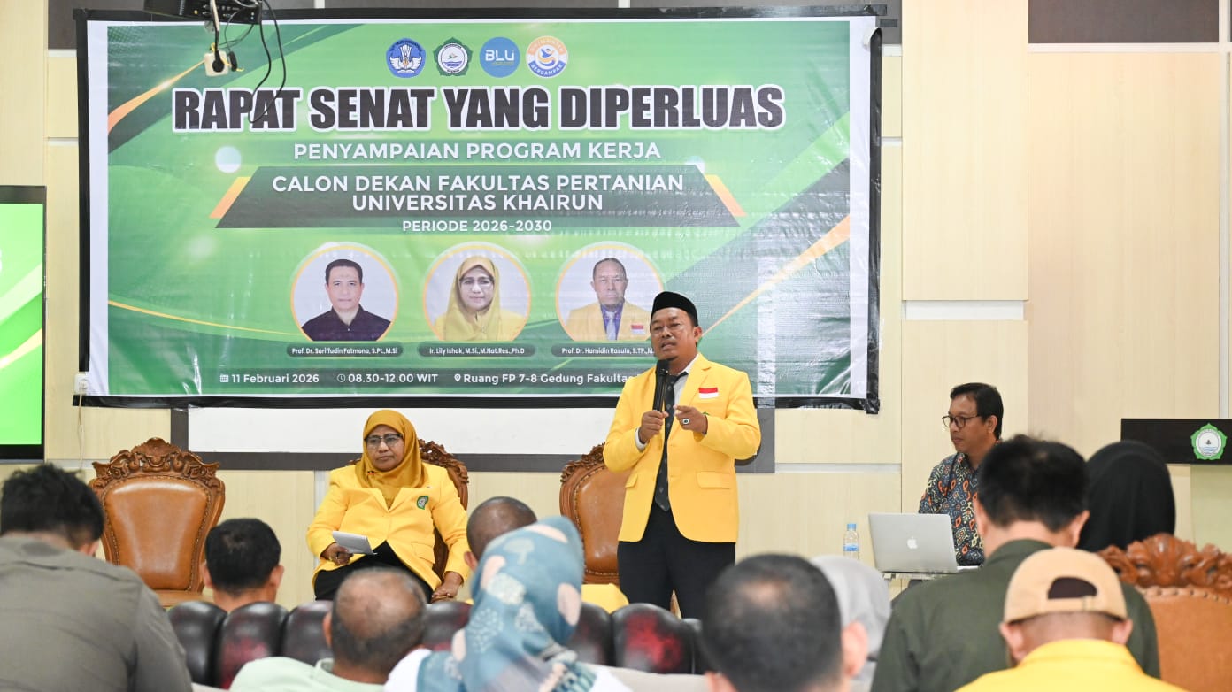 Satu Calon Batal Hadir, Dua Kandidat Adu Program Rebut Kursi Dekan Faperta Unkhair