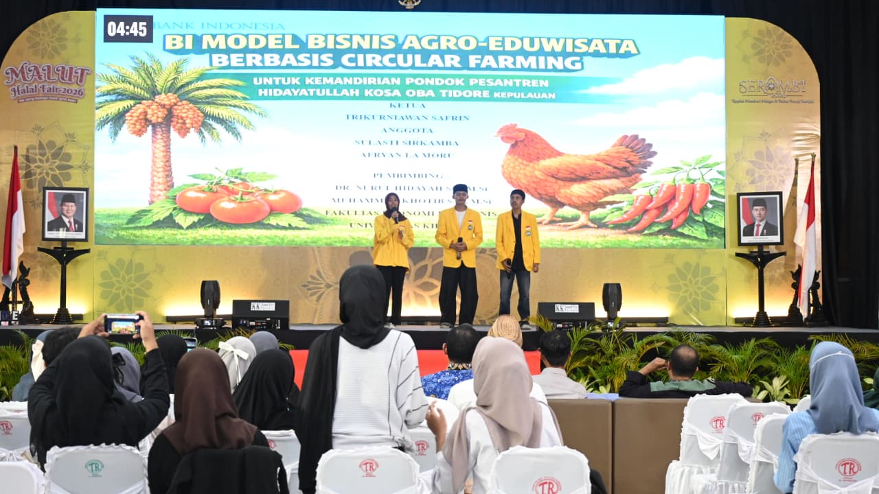 Mahasiswa Unkhair Masuk Final Lomba Business Plan Malut Halal Fair 2026