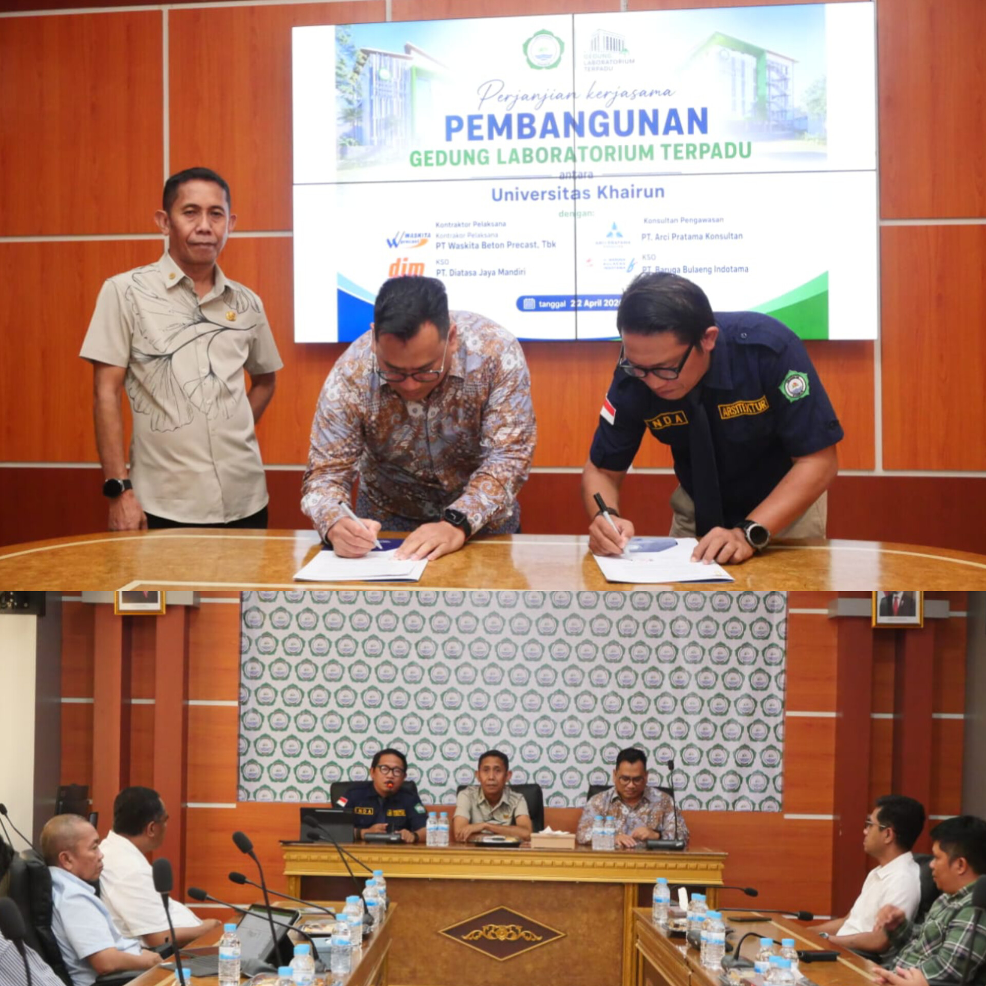 Teken Kontrak, Unkhair Mulai Bangun Gedung Laboratorium Terpadu