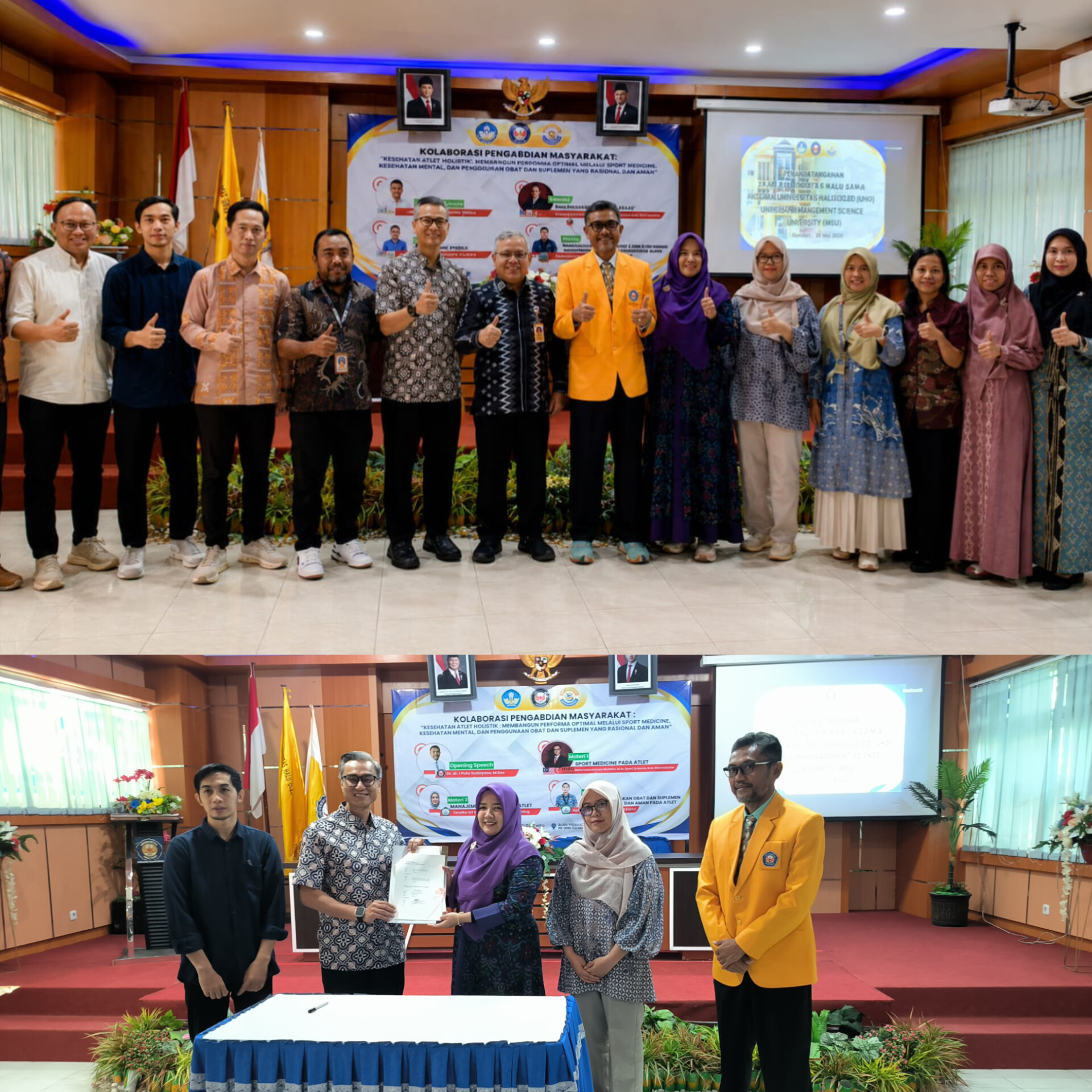 FKIK Unkhair Perkuat Kolaborasi Internasional Bidang Kesehatan Holistik Atlet