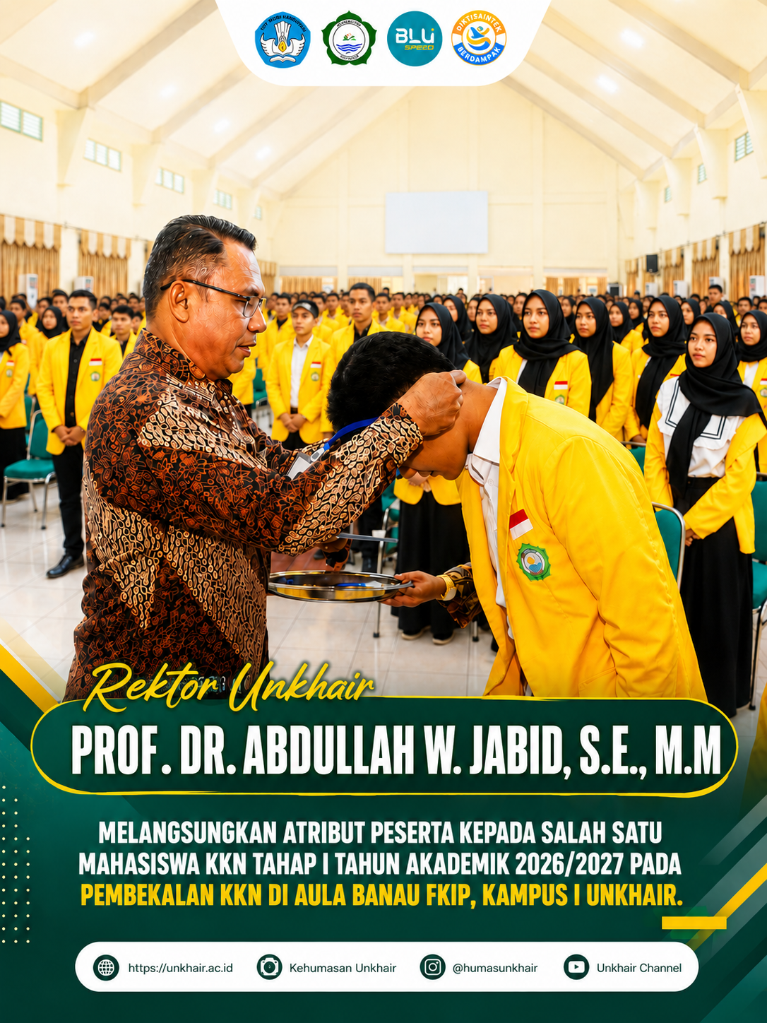 Unkhair Bekali 2.219 Mahasiswa KKN, Siap Mengabdi di 128 Lokasi