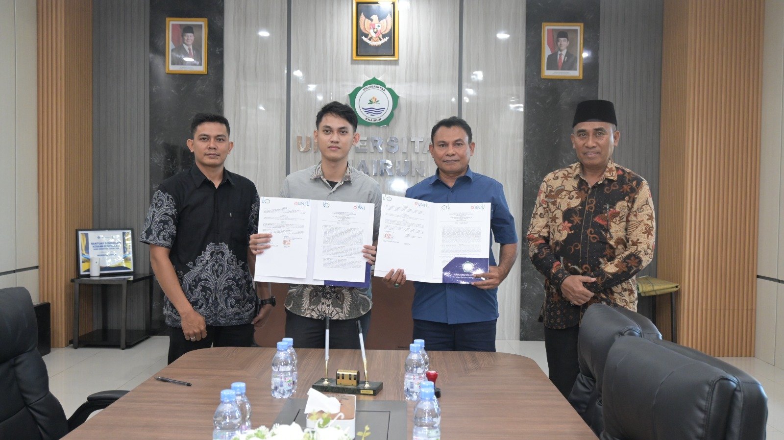 Teken PKS ATM, Rektor Unkhair Minta BNI Perhatikan Antrian Pembayaran UKT
