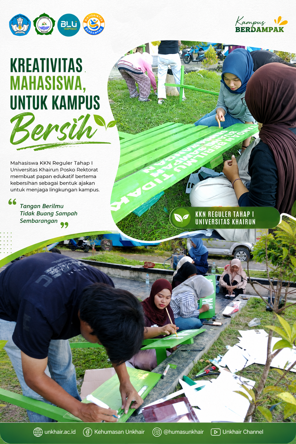 “Tangan Berilmu Tidak Buang Sampah Sembarangan”