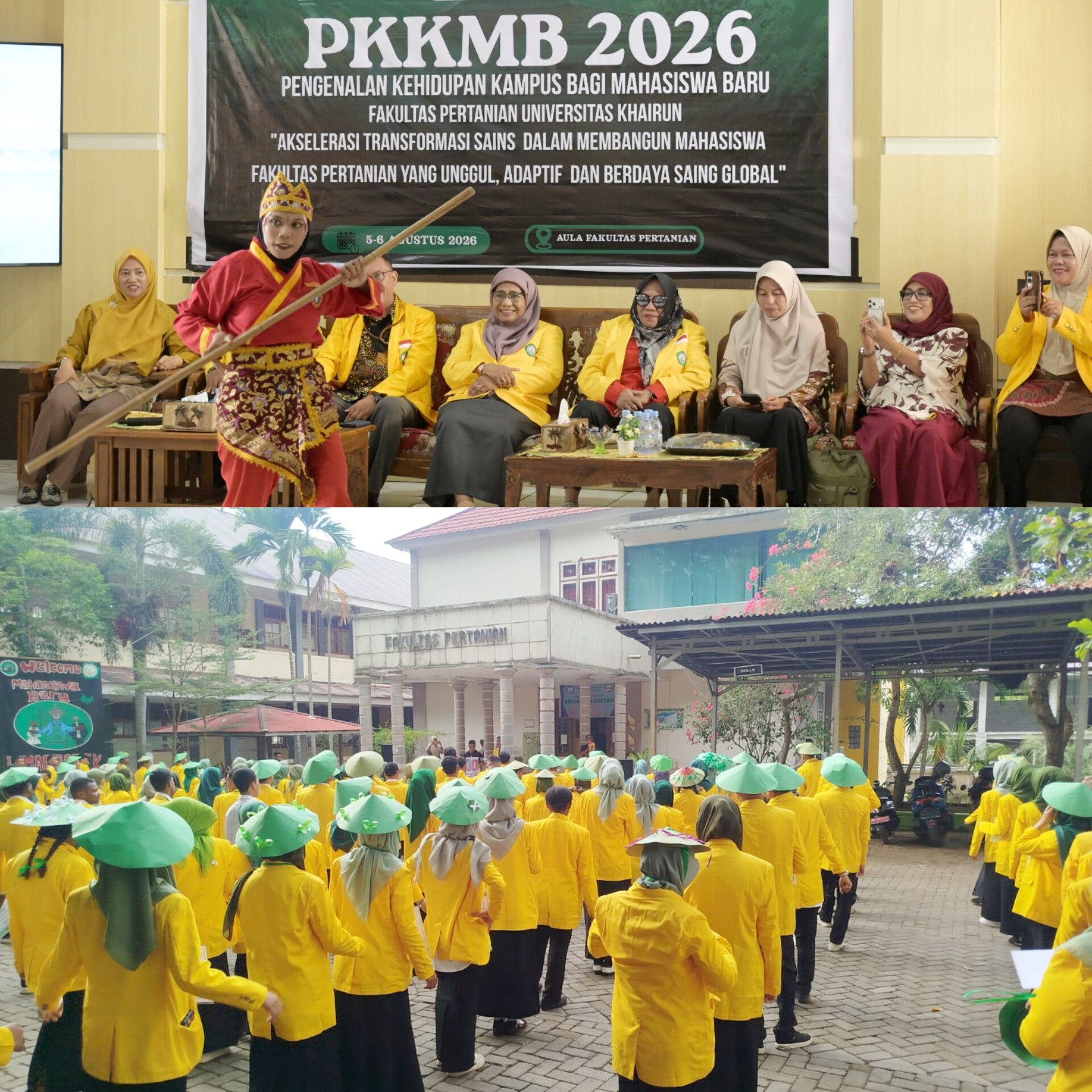 PKKMB Faperta Unkhair 2026, Dekan Ajak Mahasiswa Baru Bangun Ketahanan Pangan