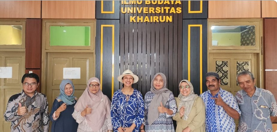 Zahira Asmal dari Cape Town Afrika Selatan, berkunjung ke Ilmu Sejarah FIB Unkhair